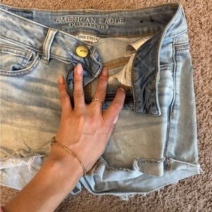 American Eagle Outfitters Blue Distressed Jeans